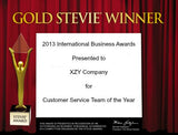 Traditional Gold Stevie Award Certificate