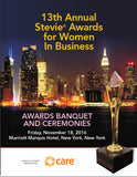 2016 Stevie Awards for Women in Business Awards Banquet Program