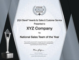 Silver Stevie® Award Certificate