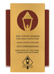 Gold Stevie Silhouette Wall Plaque