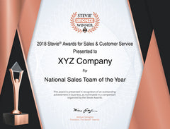 Bronze Stevie® Award Certificate for 2022 German Stevie Award Winners
