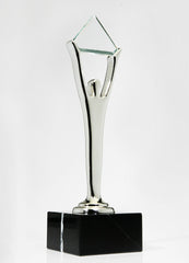 Silver Stevie Award Trophy for 2023 German Stevie Award Winners