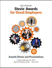 2017 Stevie Awards for Great Employers Awards Dinner Program