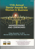 2014 Stevie Awards for Women in Business Awards Dinner Program