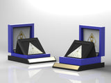 Personalized Silver Medal Display Stand