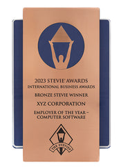 Bronze Stevie Silhouette Wall Plaque for 2024 German Stevie Award Winners
