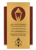 Gold Stevie Silhouette Wall Plaque for 2024 German Stevie Award Winners